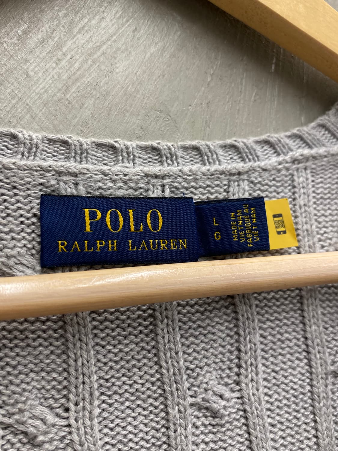 [L] Polo Ralph Lauren 폴로 랄프로렌 브이넥 케이블니트 상품이미지6