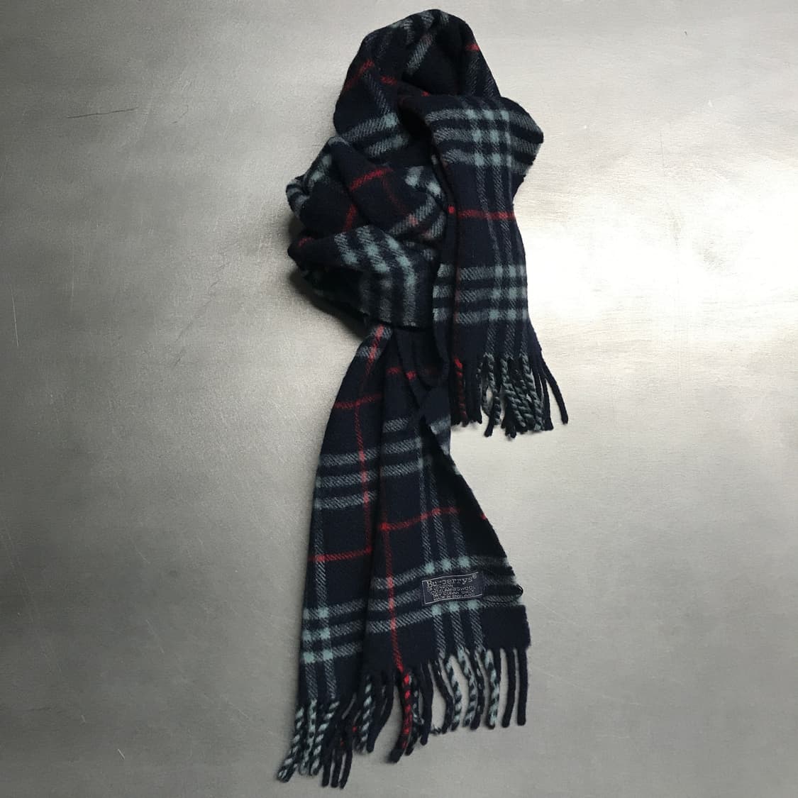 버버리 정품 램스울 머플러 네이비 상품이미지1