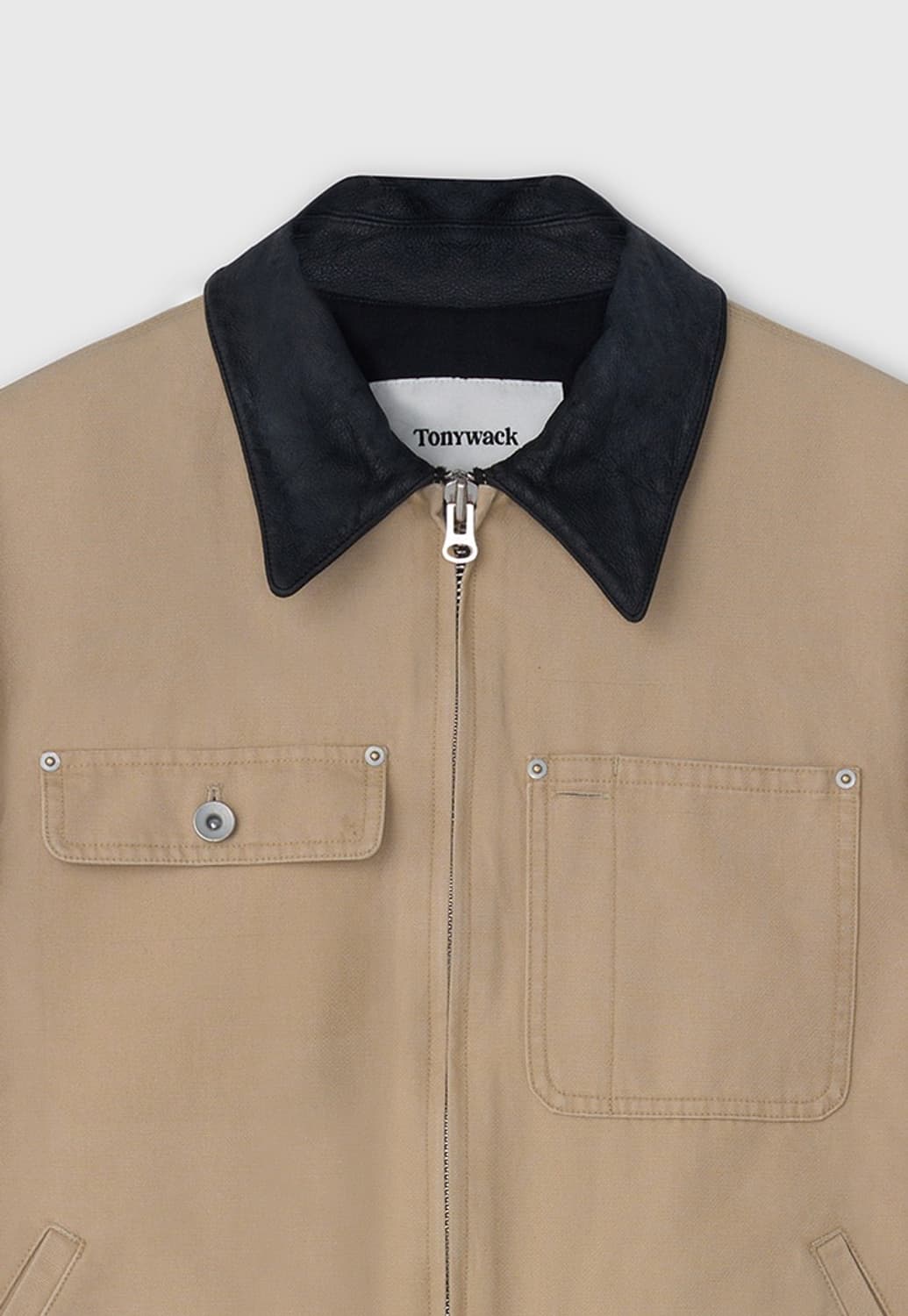 토니웩 레더 카라 워크자켓 베이지 L 사이즈 상품이미지2