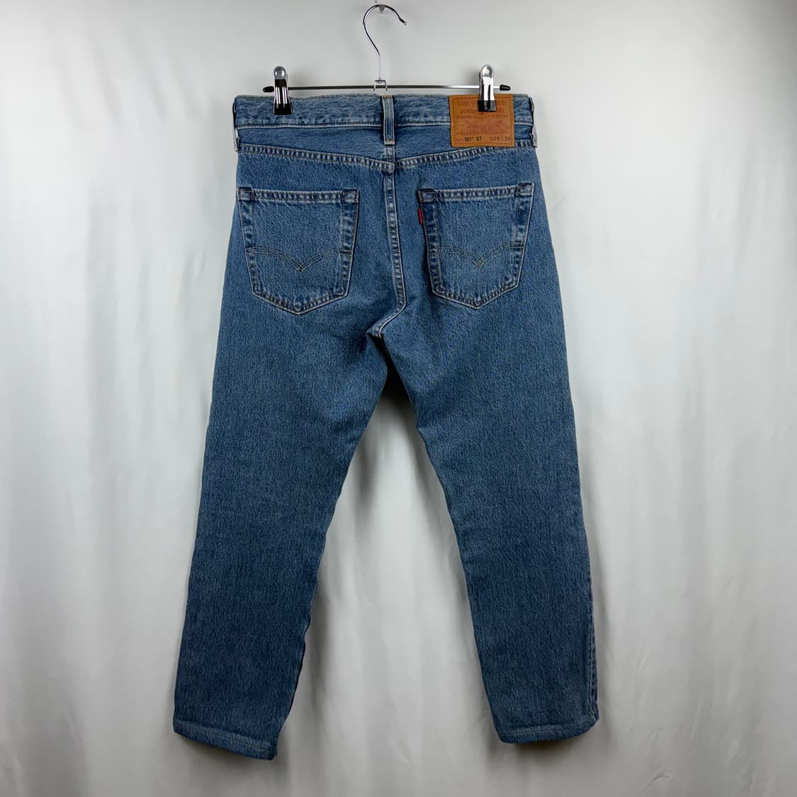 (29/30) 리바이스 501 ST 프리미엄 연청 데님 팬츠 상품이미지4