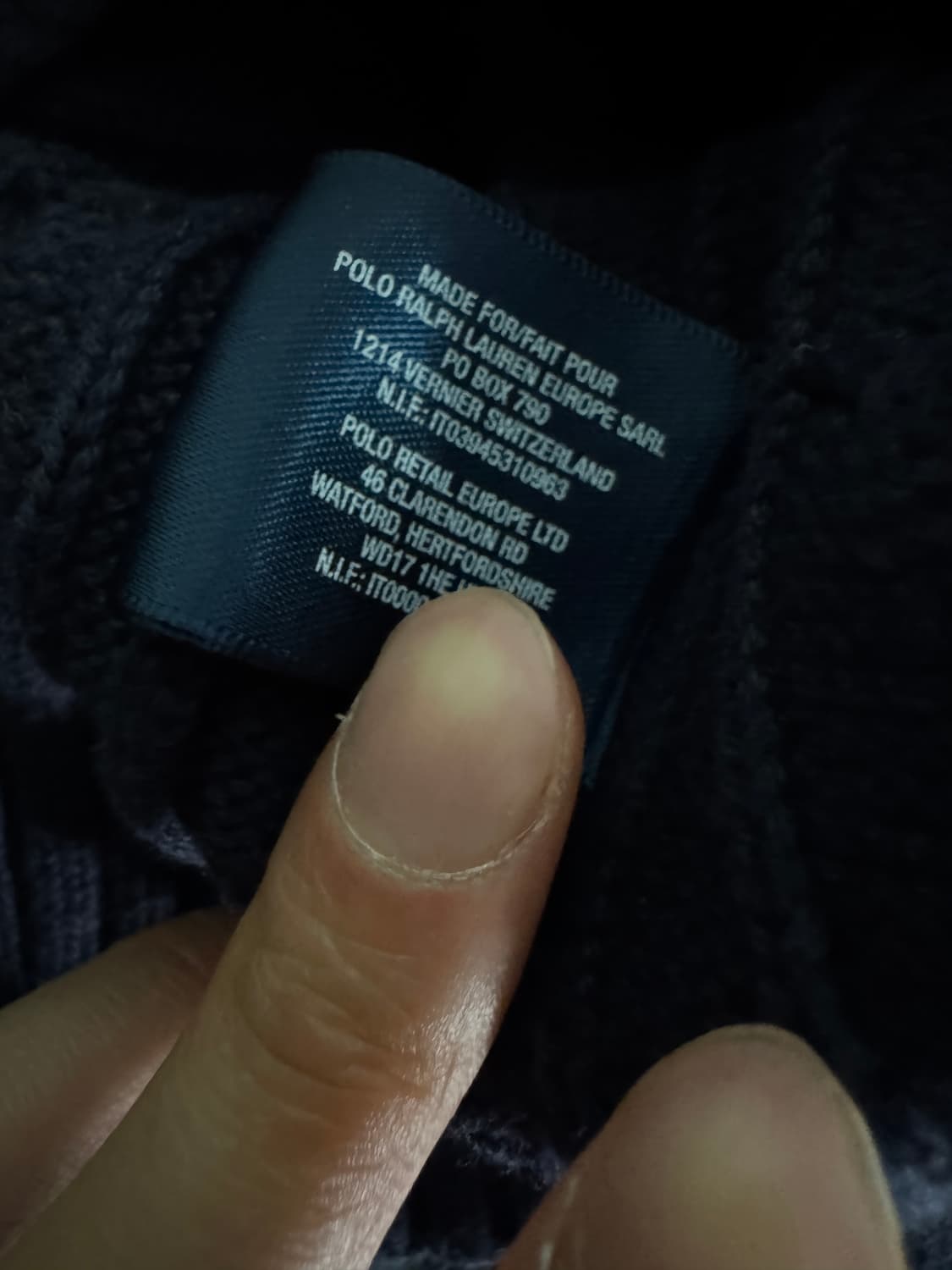 여성 폴로 랄프로렌 키즈 꽈배기 코튼 니트 Xs ~ s 네이비 상품이미지4