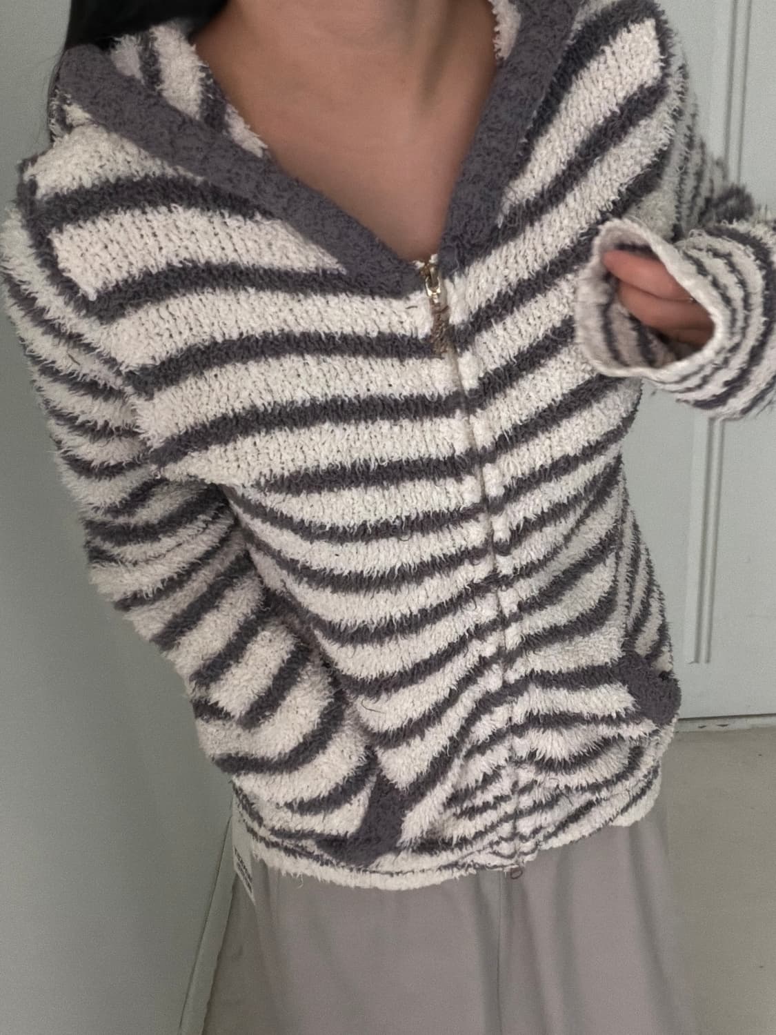 일본빈티지 플리스 후드집업 상품이미지3