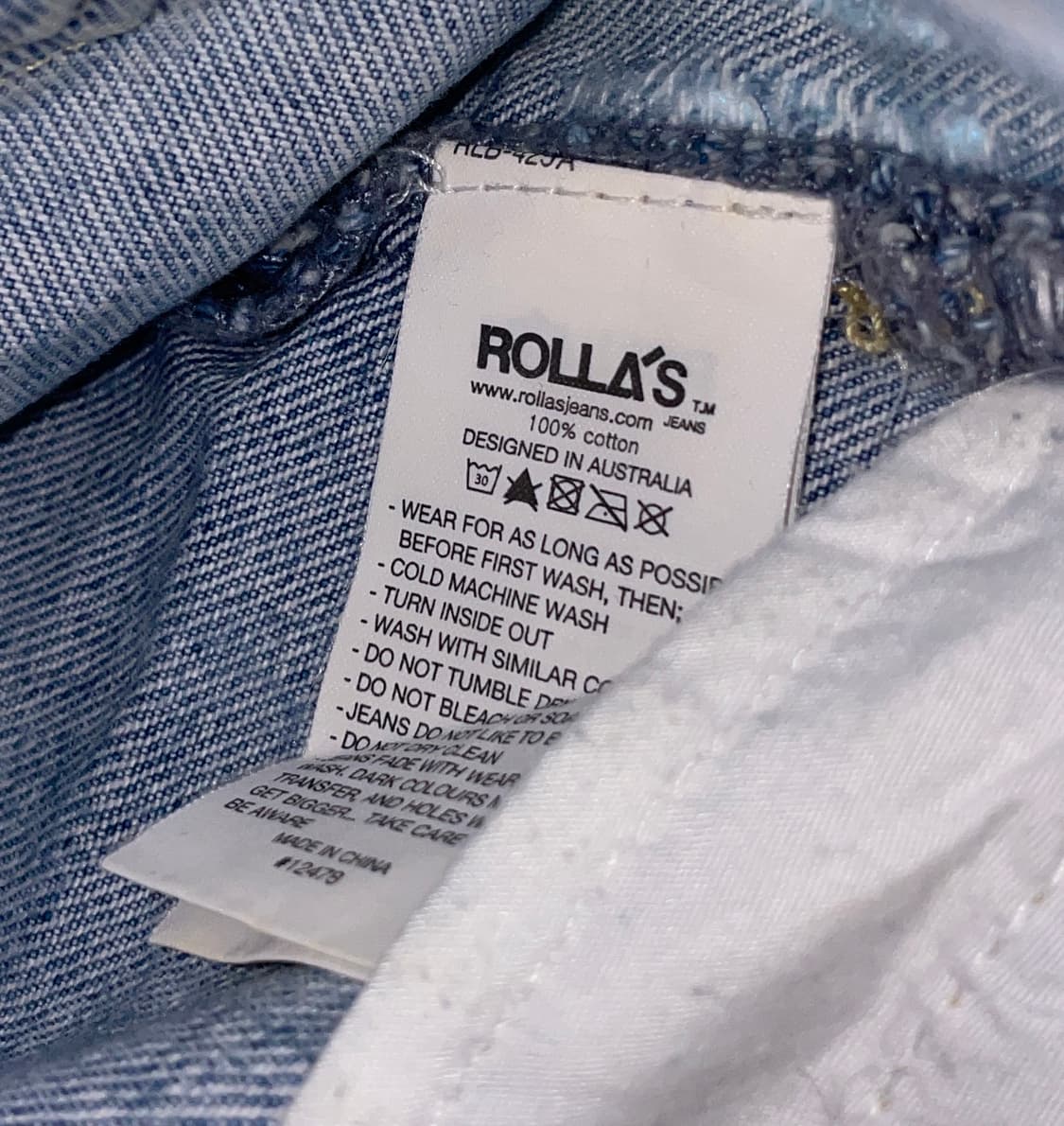 (새상품) 호주브랜드 Rolla's 스트레이트핏 청바지 [정가 16만원대 상품이미지8
