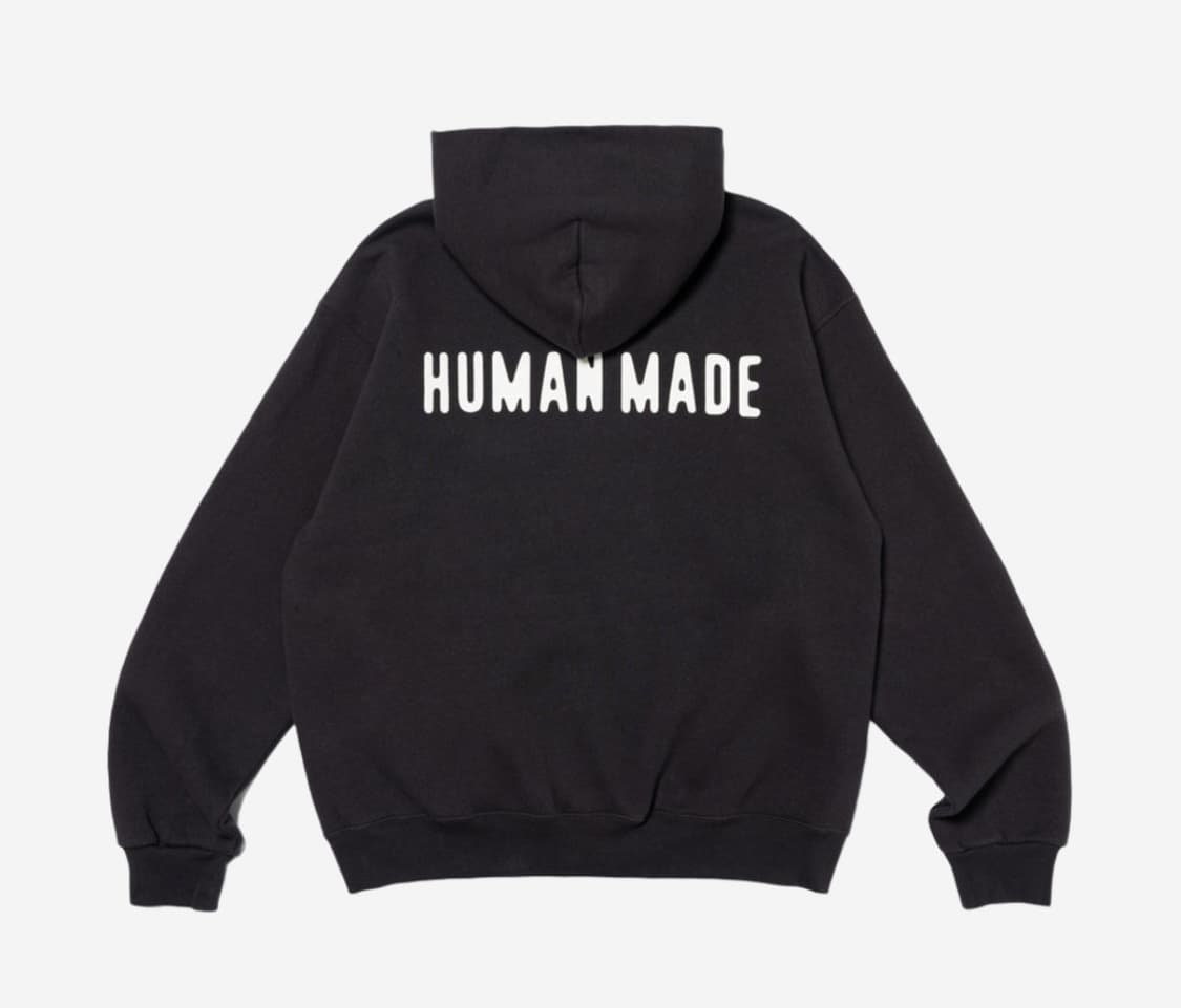 새상품) 휴먼메이드 정품 하트 후드 집업 블랙 S 상품이미지2