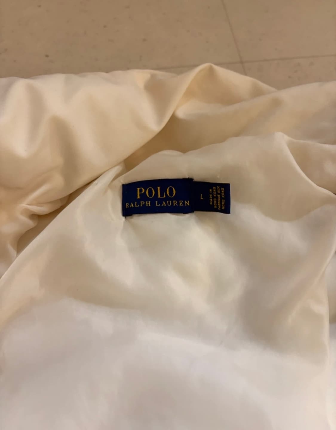 폴로 랄프로렌 아이보리 푸퍼 패딩 L 상품이미지4