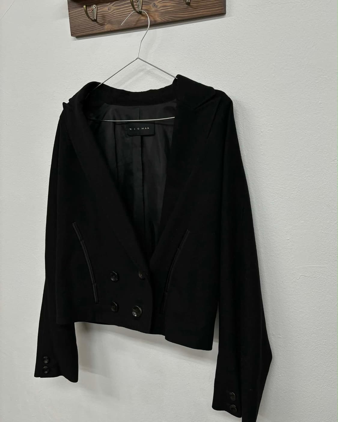 [55-66] 미샤 MICHAA 한섬 울 캐시미어 크롭 자켓 상품이미지4