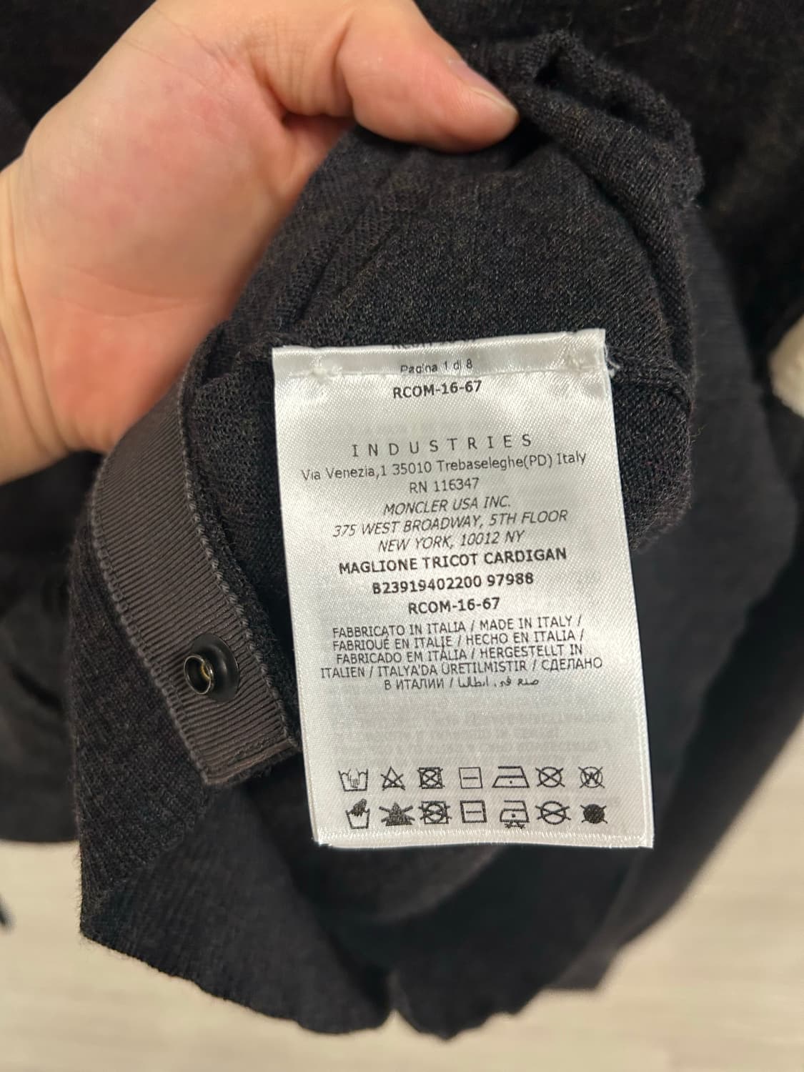 몽클레어 감마블루 가디건 상품이미지4