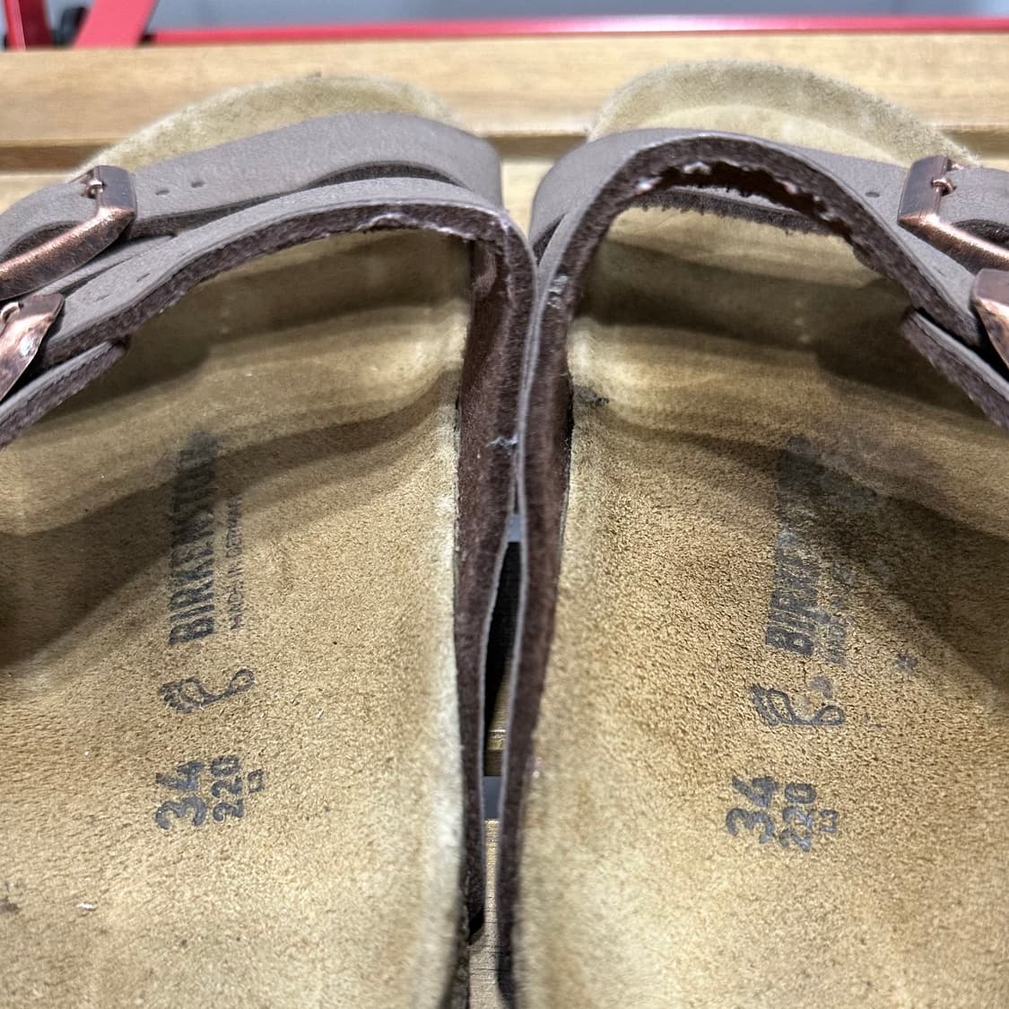 220) 버켄스탁 슬리퍼 여성 여자 신발 아리조나 다크브라운 상품이미지6