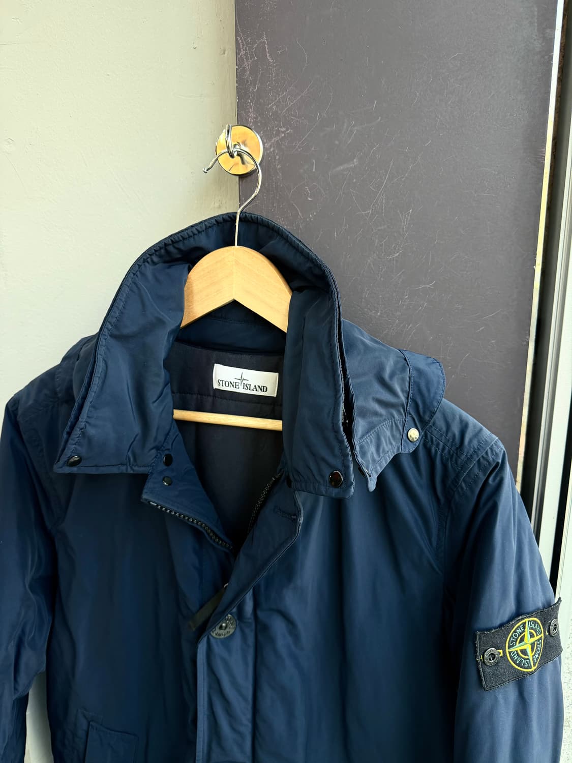 100/ 스톤아일랜드 마이크로 레펠 패딩 코트 상품이미지3