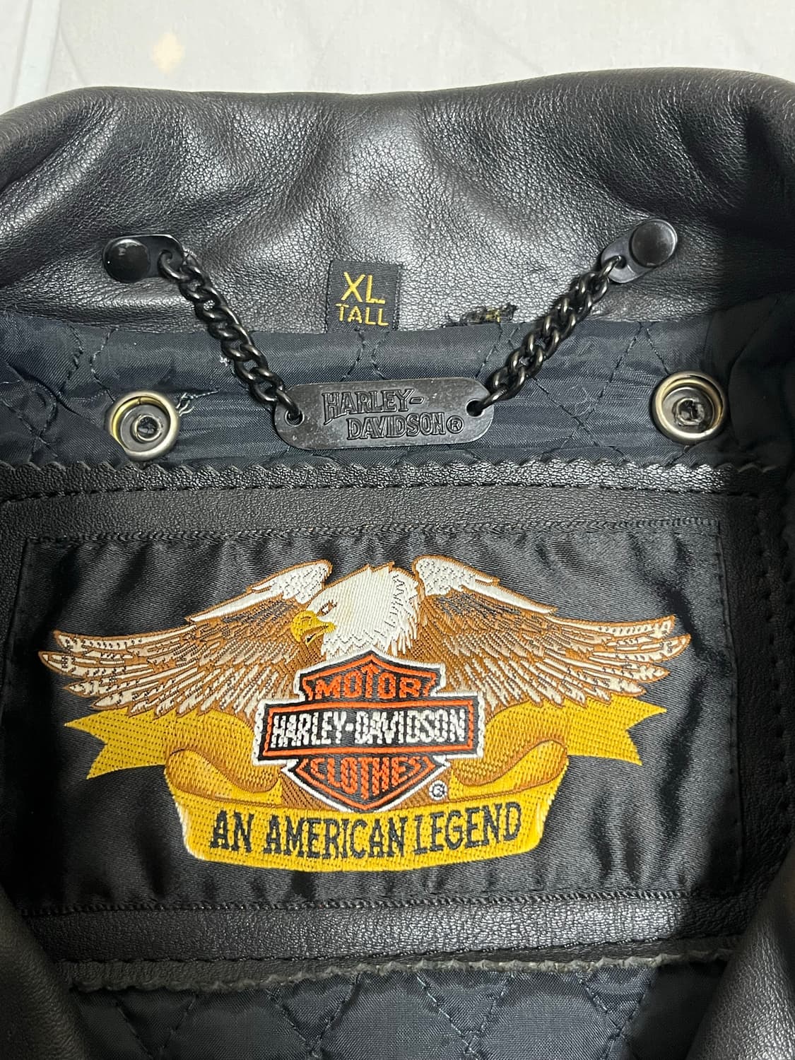 할리데이비슨 블랙 가죽 라이더 자켓 XL 상품이미지4