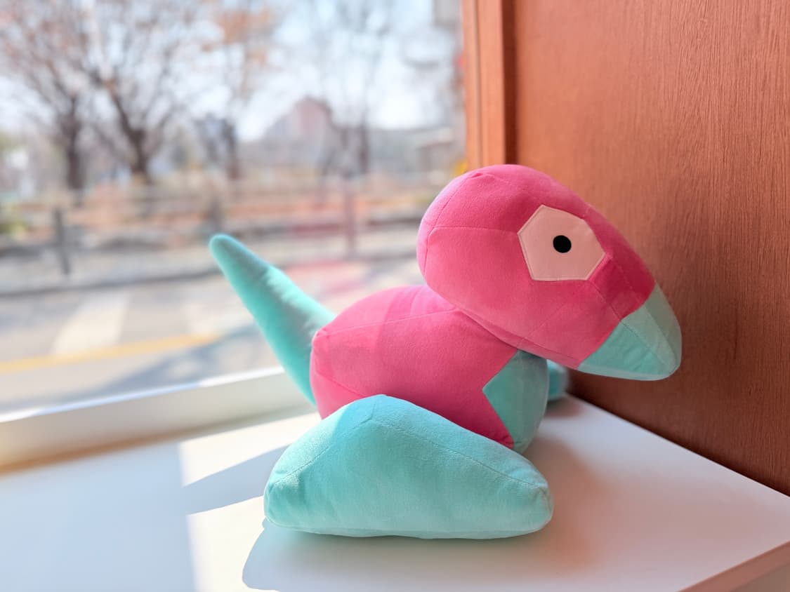 일본 반다이 포켓몬 폴리곤 대형 봉제인형 45cm 상품이미지3