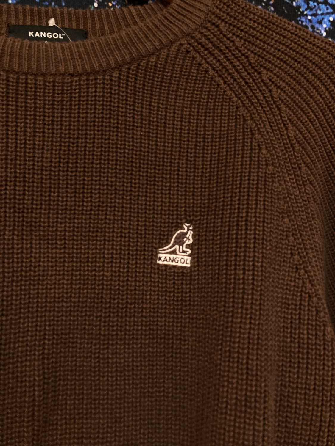 ⚜️KANGOL(캉골) 브라운 니트 스웨터 상품이미지3