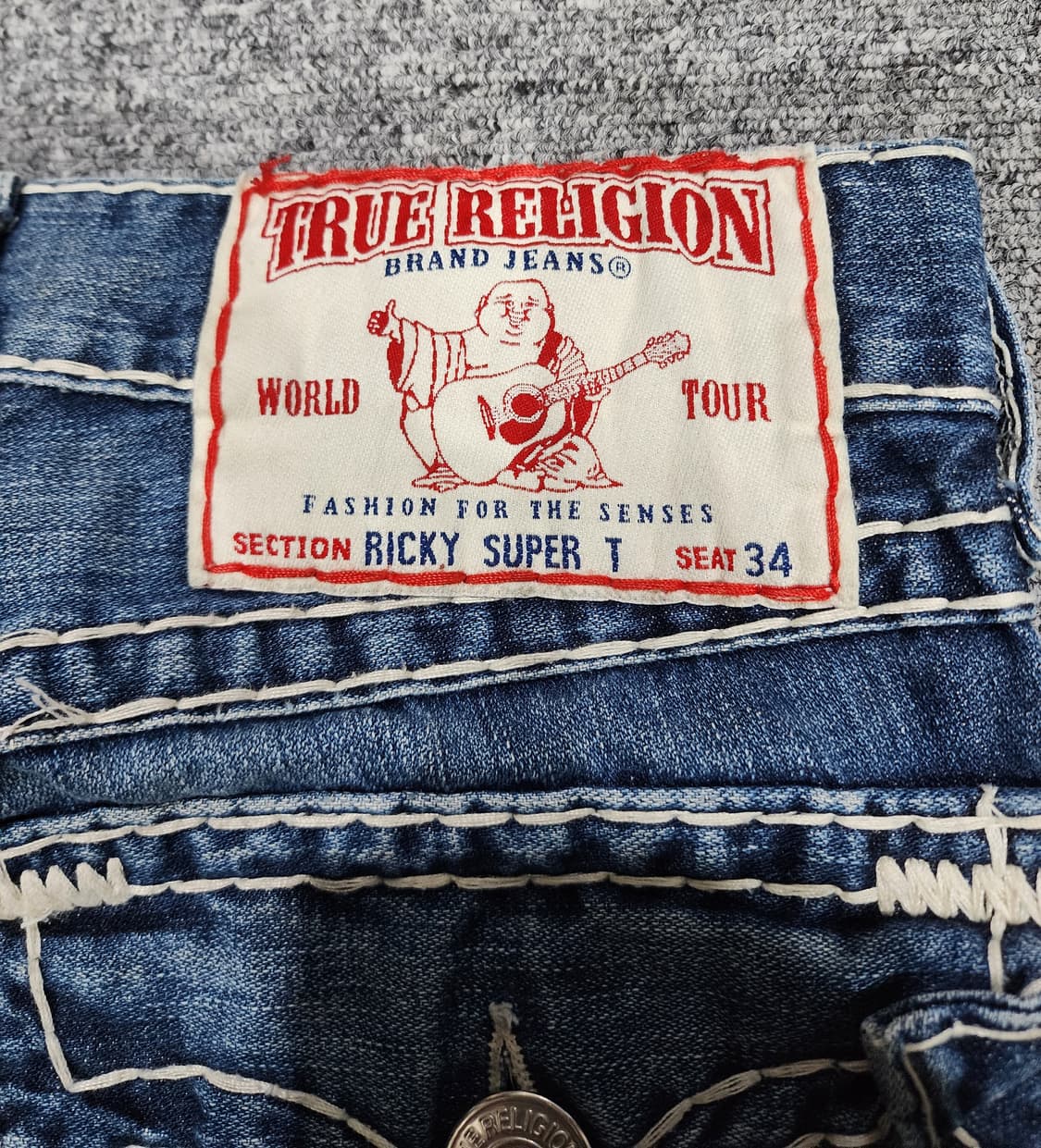 트루릴리젼 RICKY SUPER T 리키슈퍼티 스티치 데님팬츠 바지 28 상품이미지8