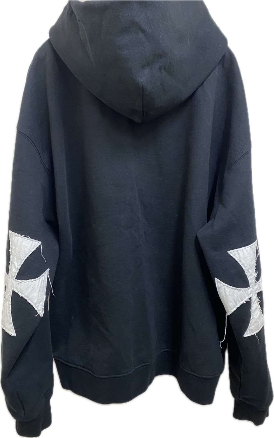 [L] Askyurself 십자 패치 집업 후드 상품이미지3