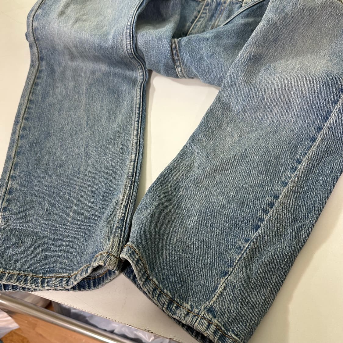 M-L 리바이스513 슬림레귤러핏 중청워시드 데님팬츠 청바지 상품이미지4