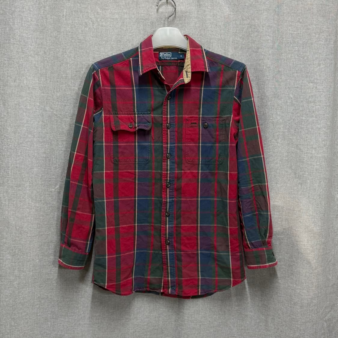 [S/95] 90s 폴로 랄프로렌 빈티지 멀티체크 셔츠 남방 상품이미지2
