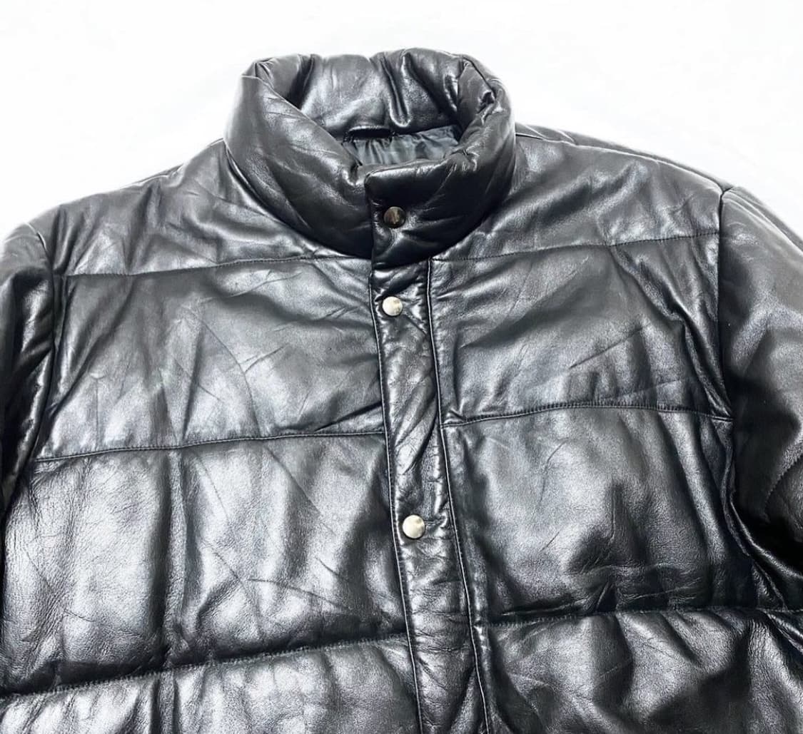 Piccolo Negozio - 양가죽 레더 패딩 상품이미지2