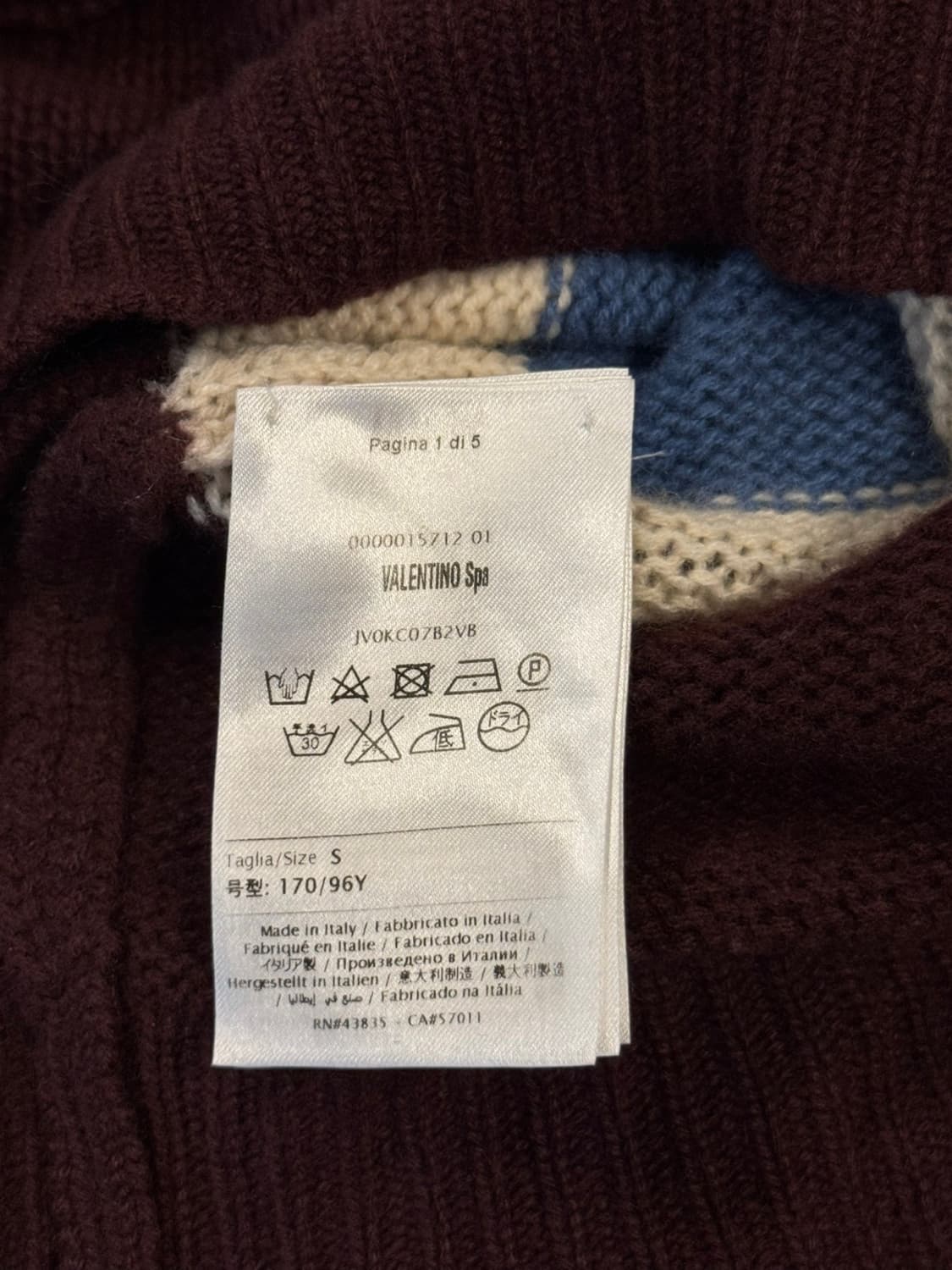 발렌티노 캐시미어 니트 100 상품이미지10