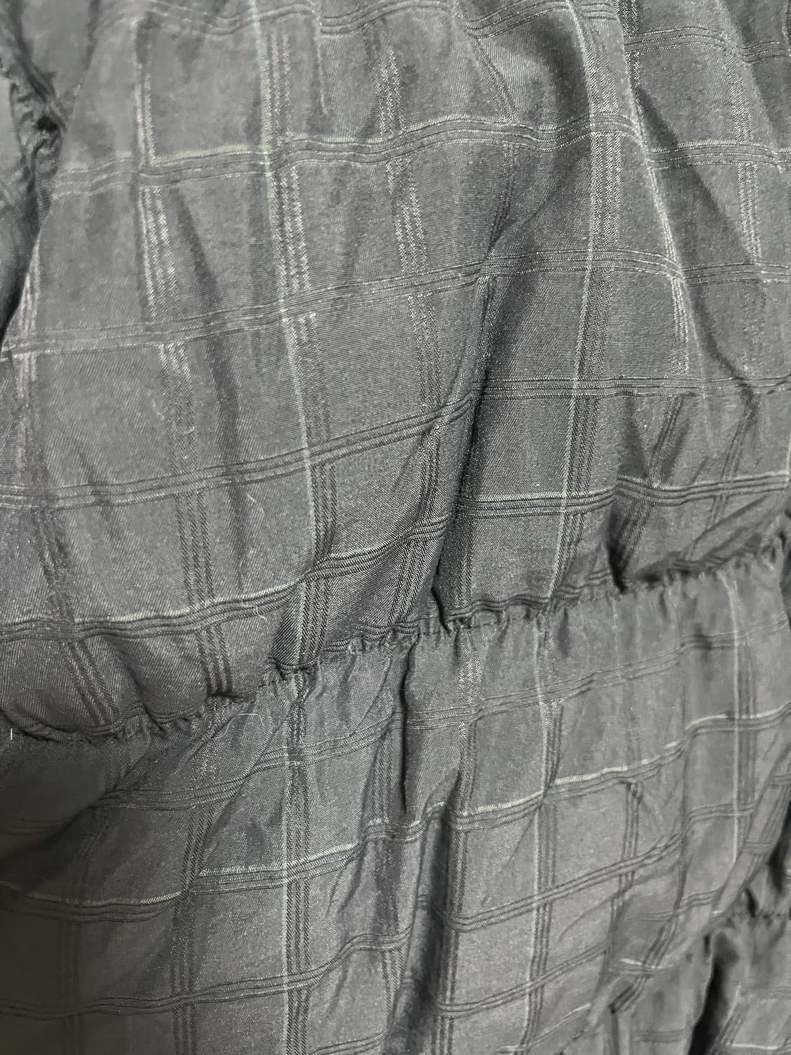 아디다스 블랙 체크  덕다운패딩 점퍼 상품이미지4