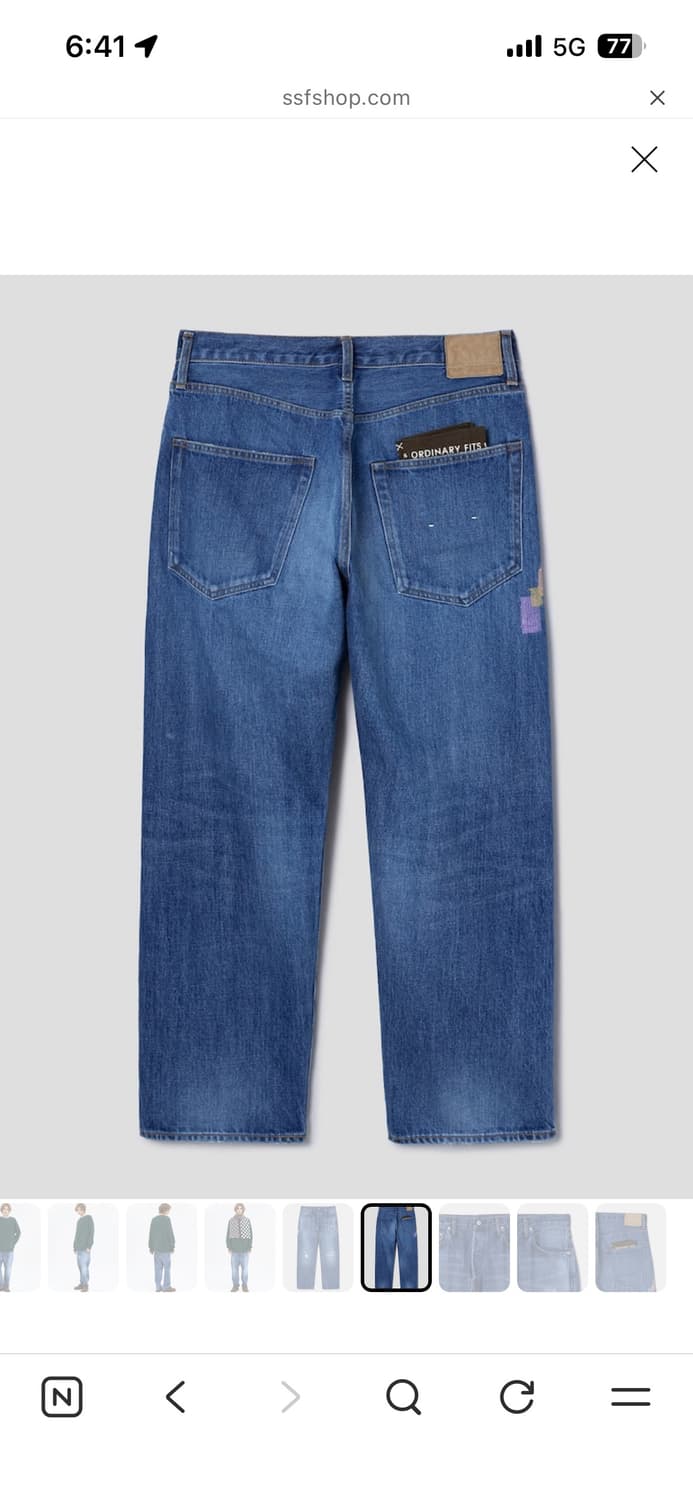 (새상품)오디너리핏츠 Loose Ankle Denim 34사이즈 상품이미지3