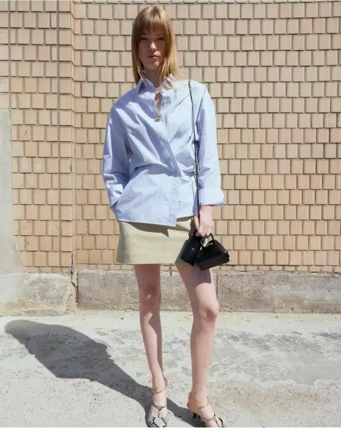 M 2024 오르 ORR 피디 랩 셔츠  블루 스트라이프 상품이미지1