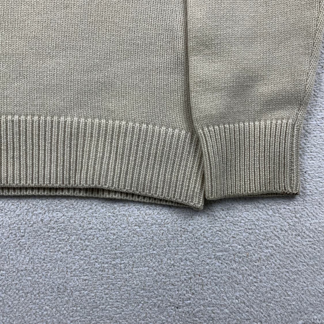 CP컴퍼니 쿼터집업 버튼 울 니트 아이보리  상품이미지6