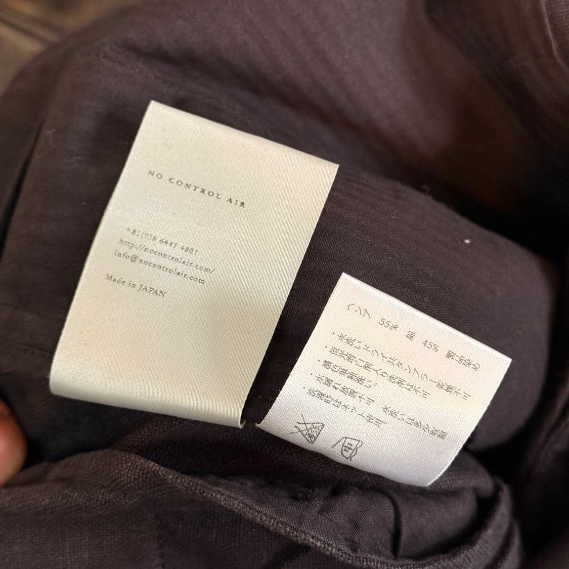 NO CONTROL AIR페이딩 패브릭 후크 디테일 일본생산 29 30 상품이미지7