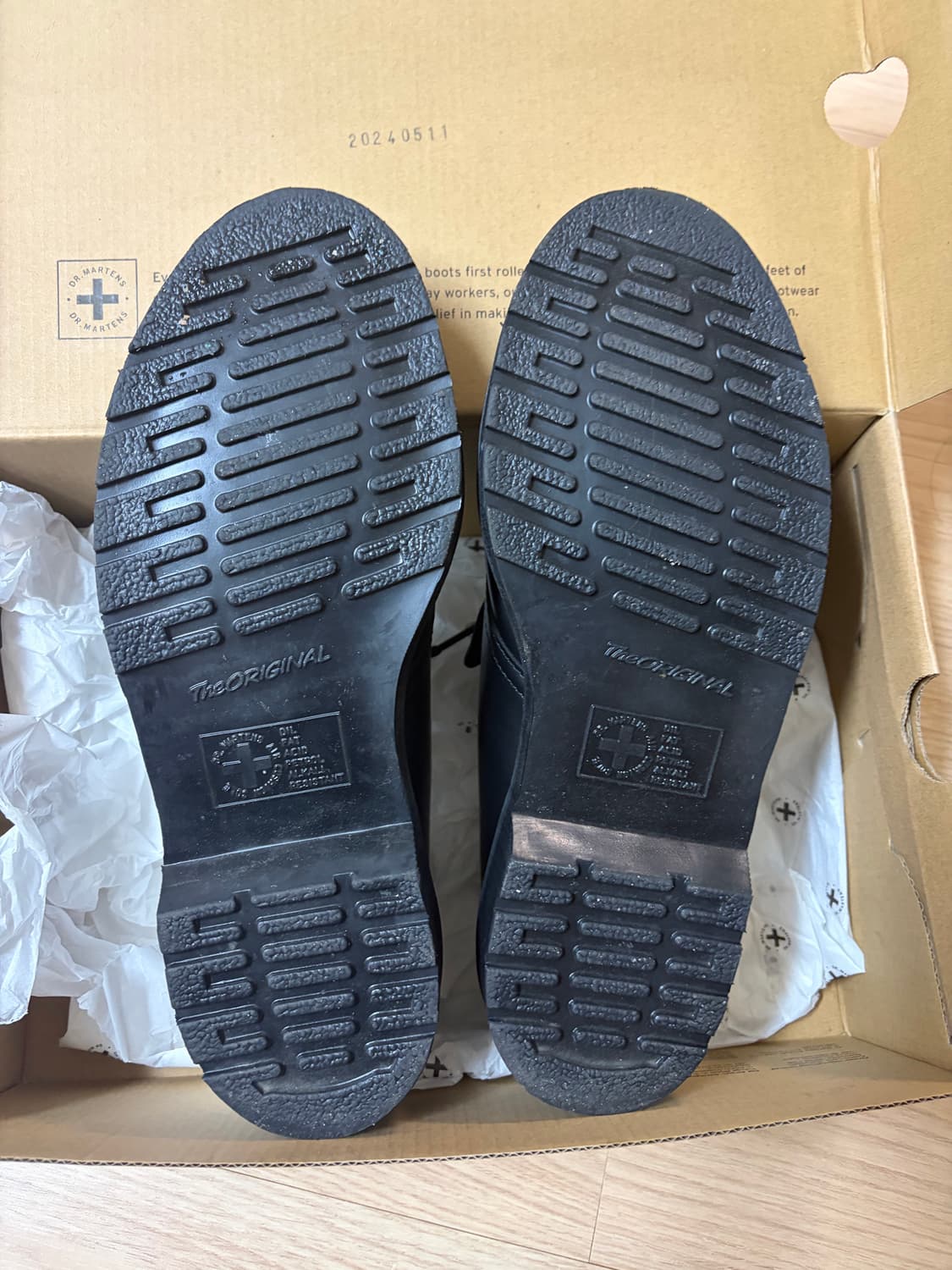 닥터마틴 1461 모노블랙 UK7 상품이미지3