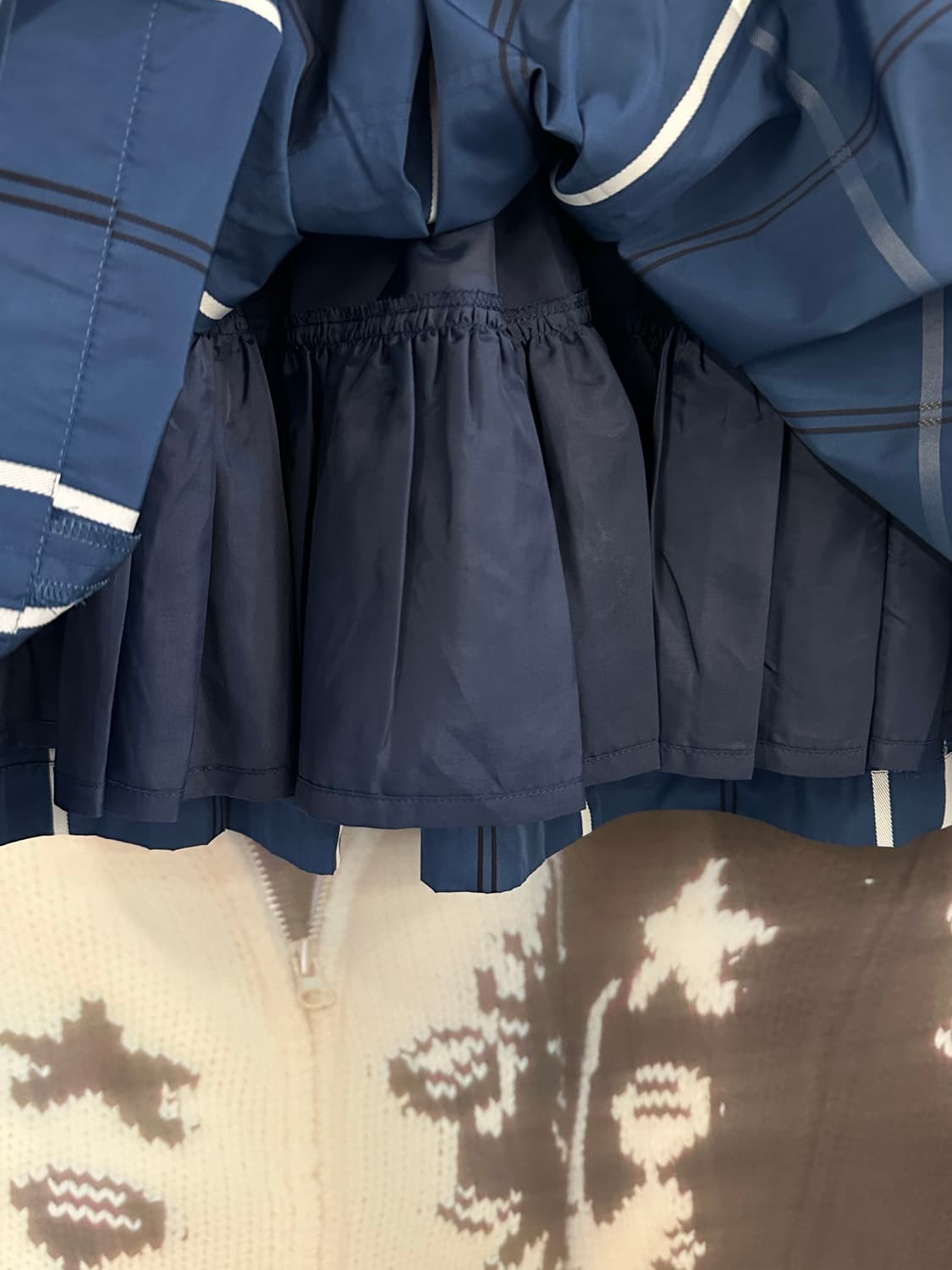 BURBERRY 버버리 블루체크 미디스커트 상품이미지4