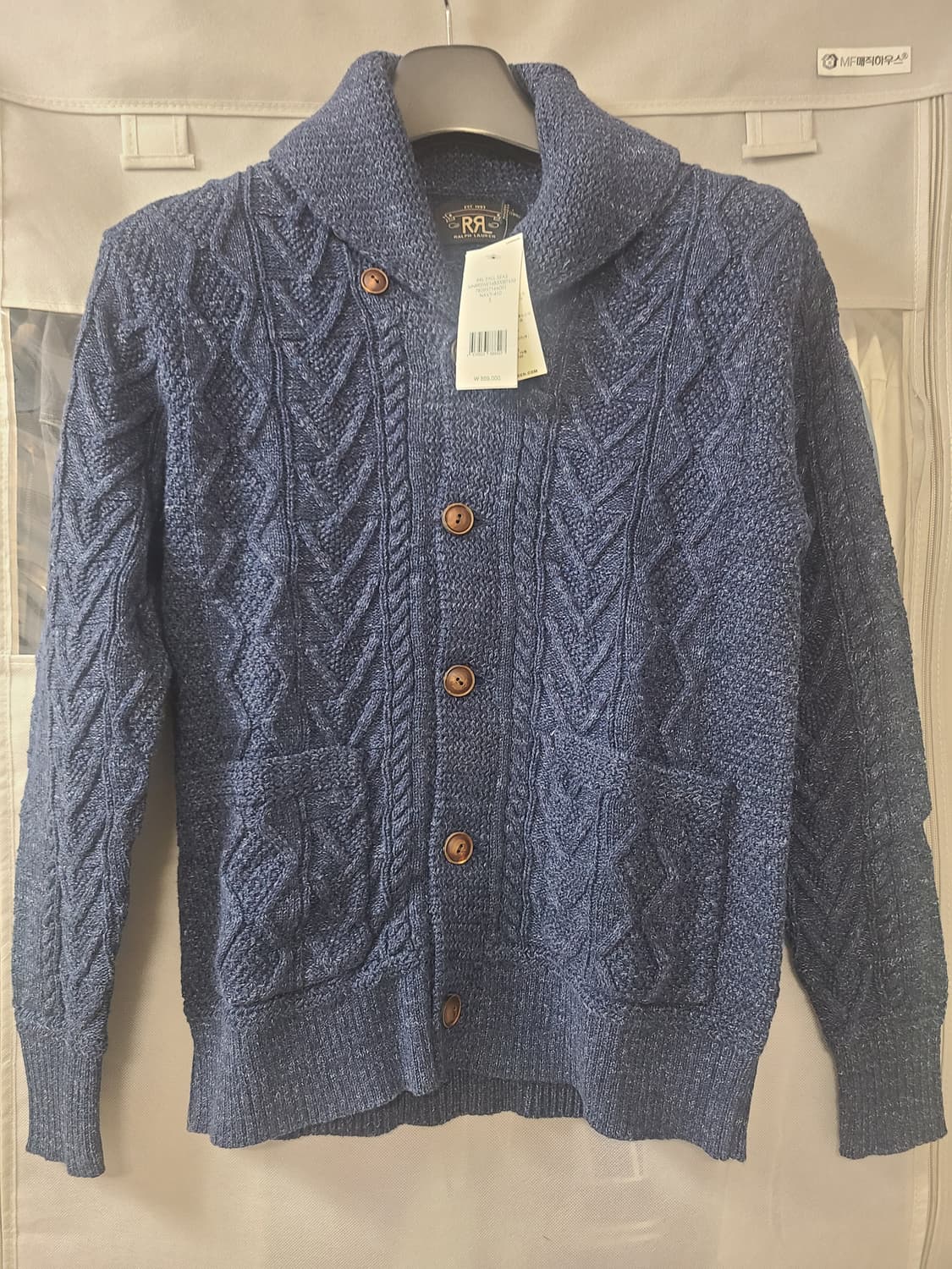 RRL 더블알엘 아란 니트 코튼 가디건RRL 아란 코튼 니트 가디건입니다 상품이미지1