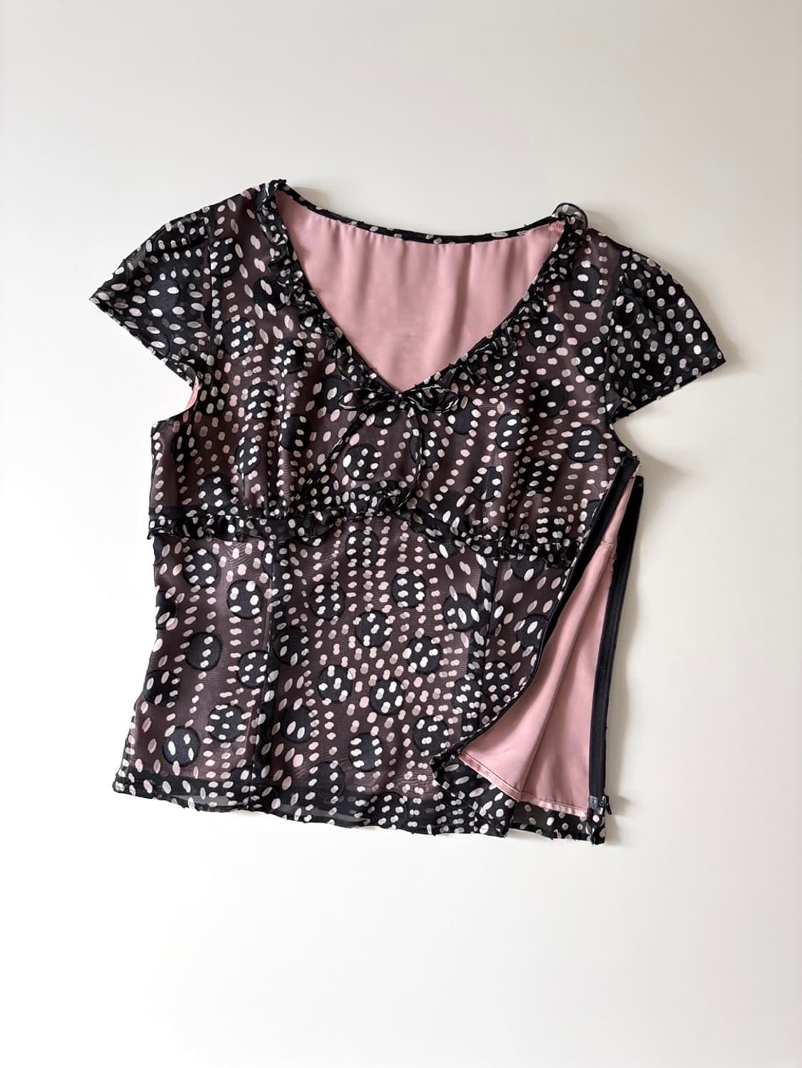 dot patterned blouse 상품이미지7