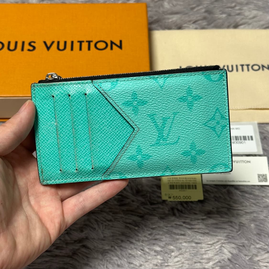 [풀구성] 루이비통 이클립스 카드홀더 지갑 마이애미 그린 상품이미지1