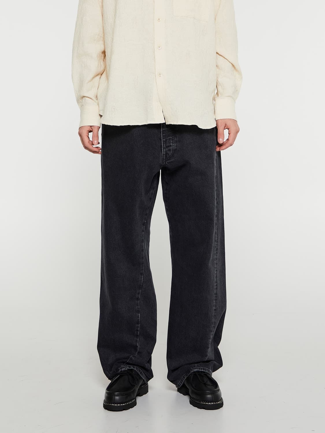 선플라워 와이드 트위스티드 데님 진 상품이미지4