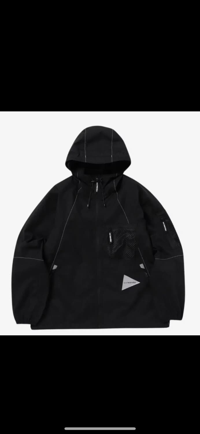 앤드원더 Breath Rip Hoodie Black L 사이즈 상품이미지1