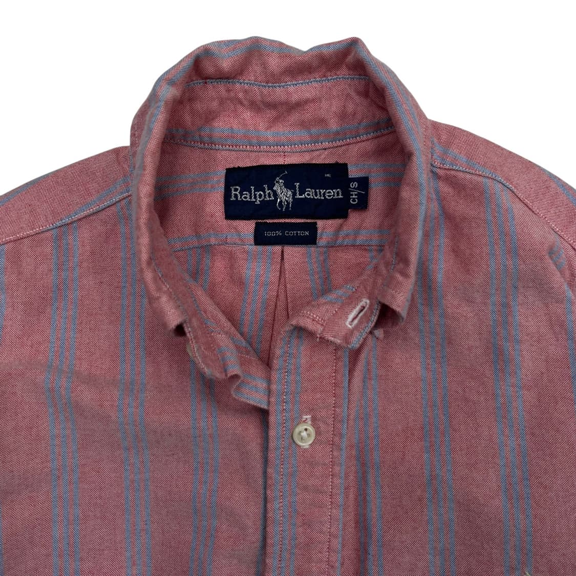 폴로 랄프로렌 옥스포드 소라 단가라 핑크 셔츠 S 상품이미지5