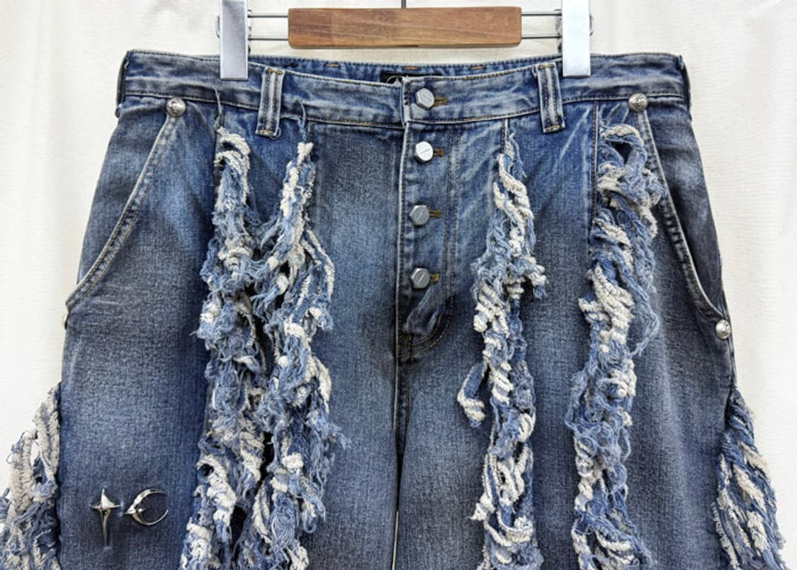 떠그클럽 25FW 엔젤스 데님 팬츠 블루 새상품 상품이미지2