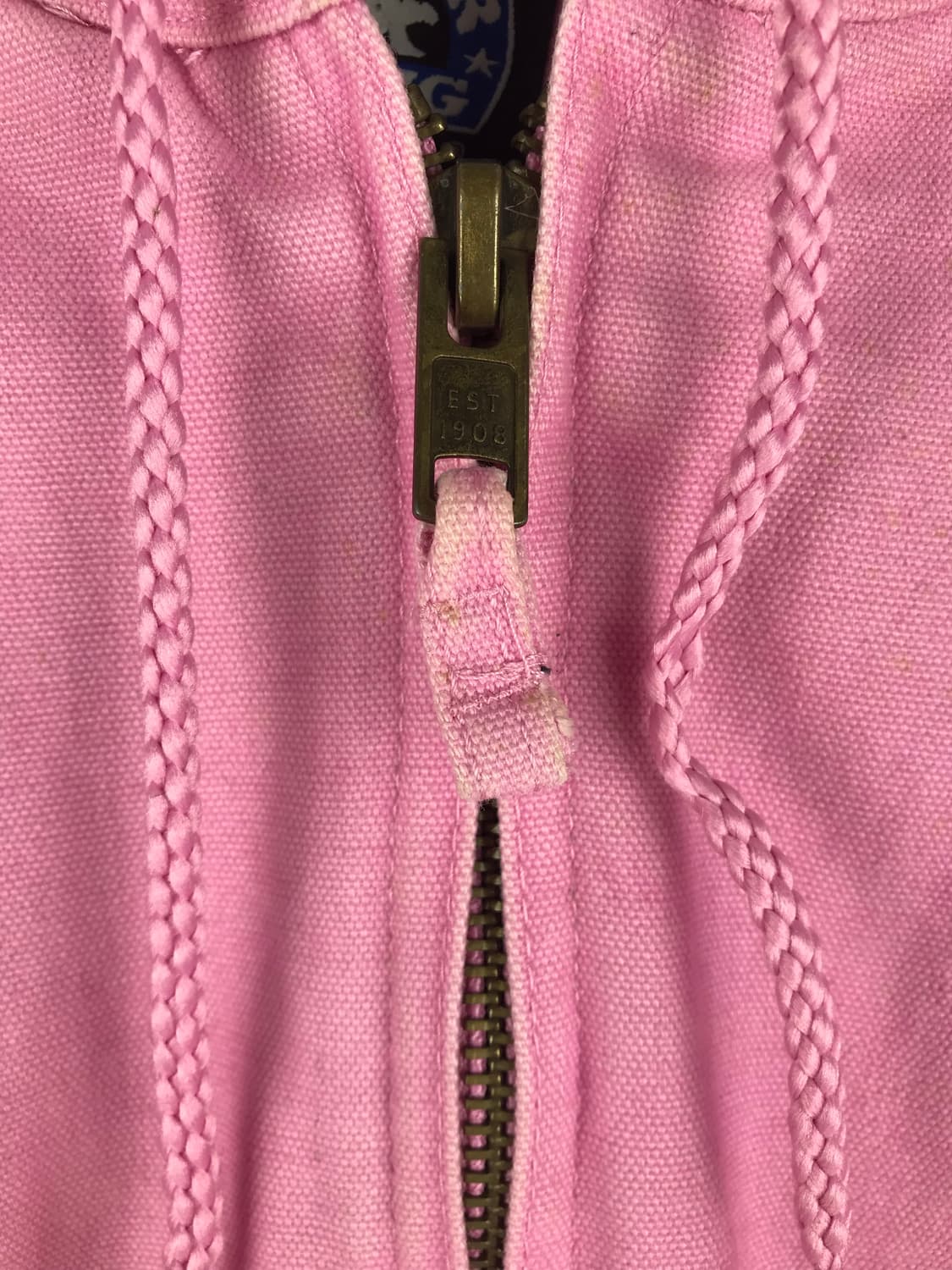 핑크 후드 워크자켓 후리스 후드집업 연핑크 딸기우유색 빈티지 대대장급점퍼 상품이미지9