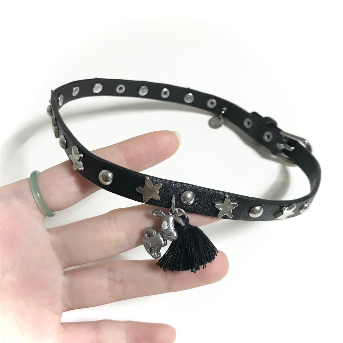 일본 빈티지 별 초커 벨트 목걸이 펑크 나나깔 y2k 키치 락시크 갸루 상품이미지6