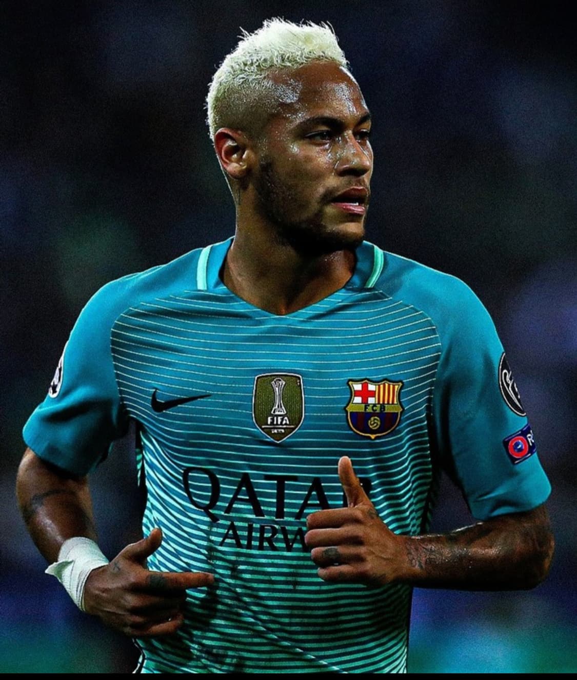 16-17 바르셀로나 써드킷 네이마르 유니폼 L 상품이미지8