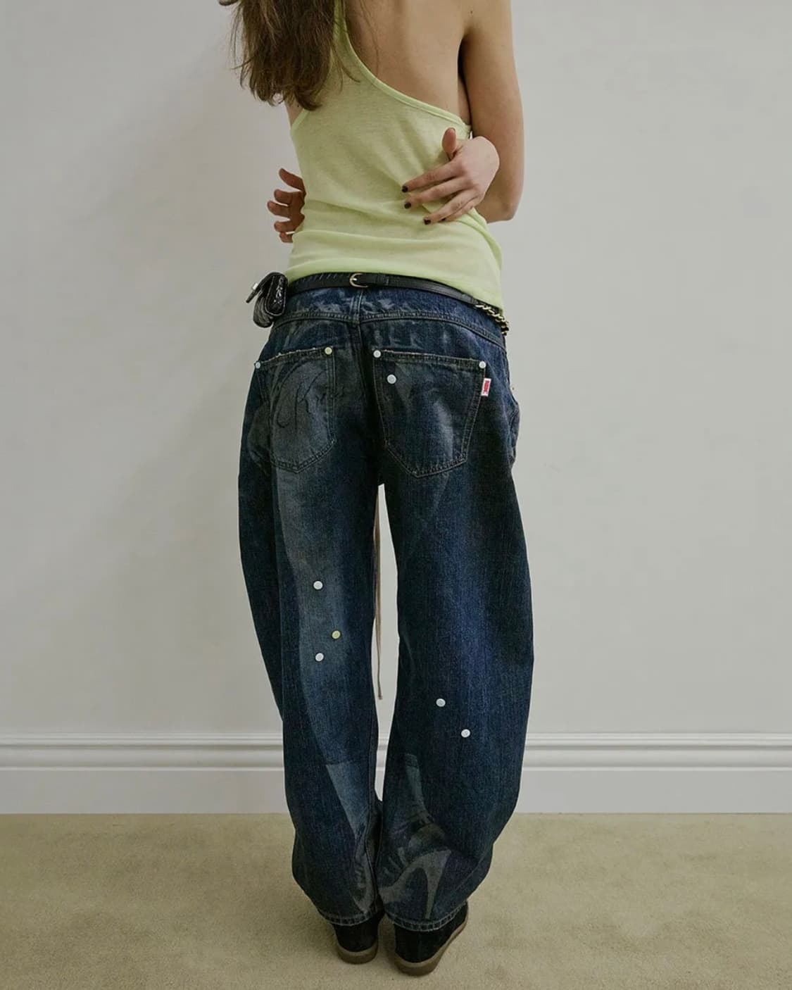 스컬프터 Pill denim pants Mid Blue 사이즈s 상품이미지2