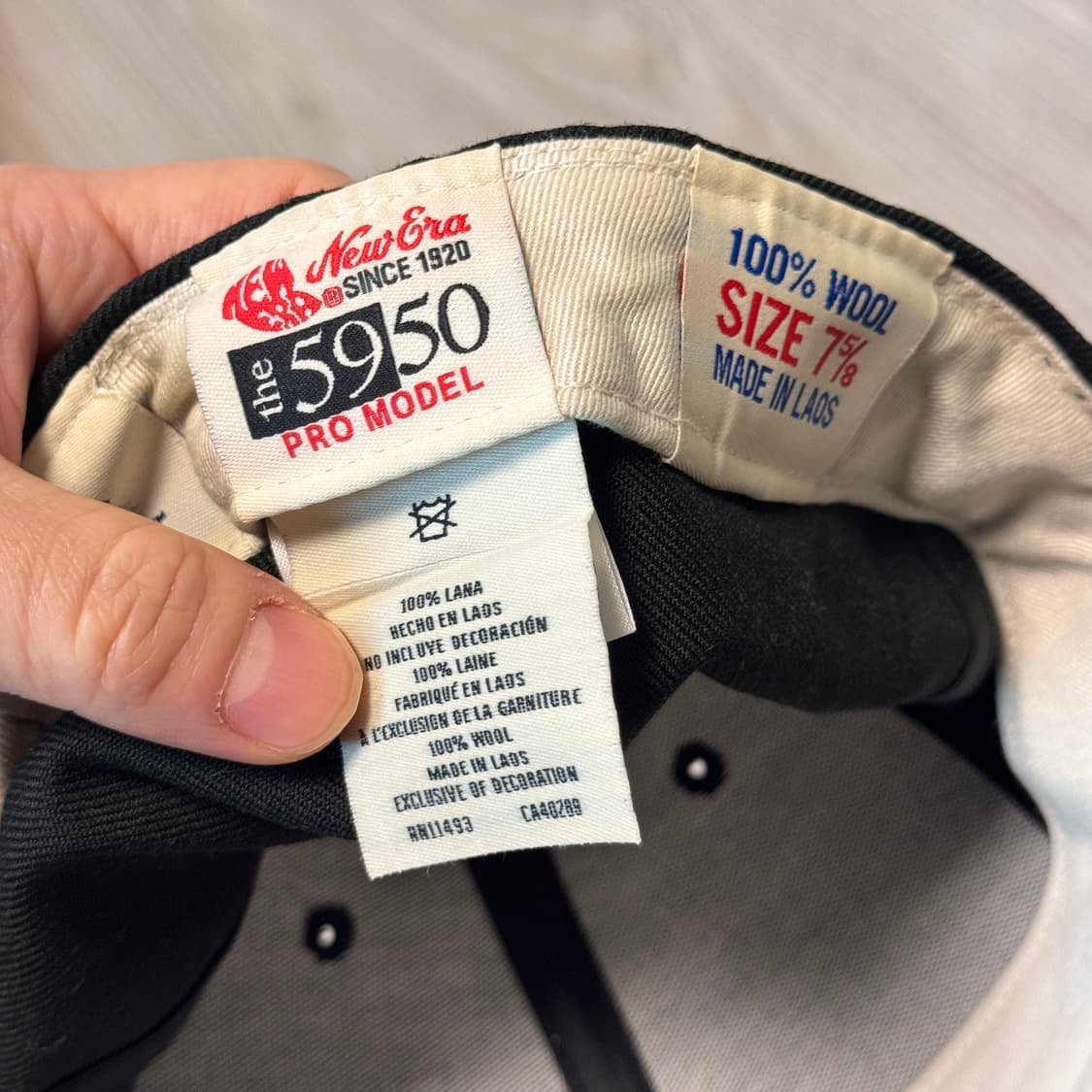 (7 5/8)뉴에라 59FIFTY 피어오브갓 모자 캡 블랙 상품이미지3