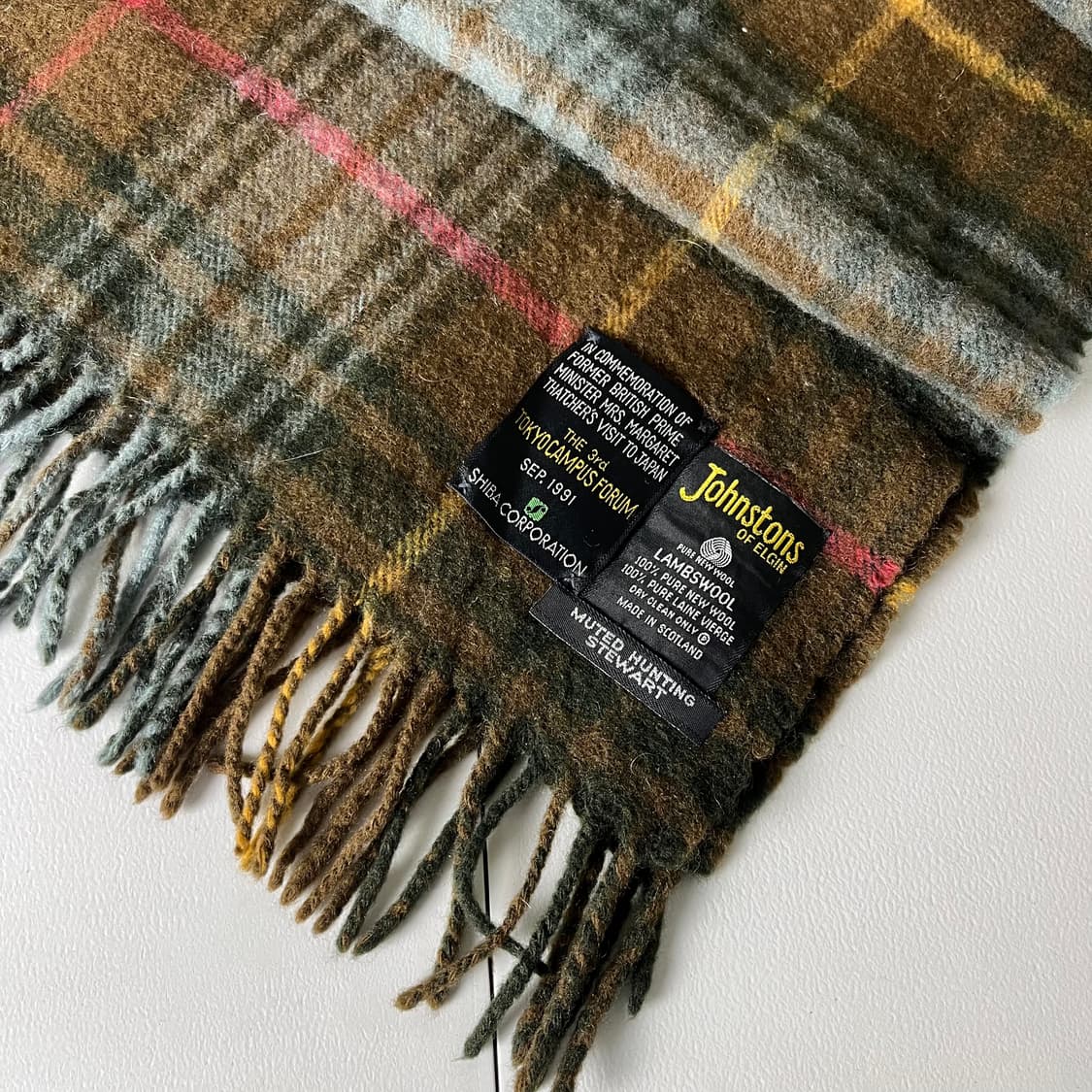 [Johnstons Of Elgin] 램스울 100% 체크 머플러 상품이미지2