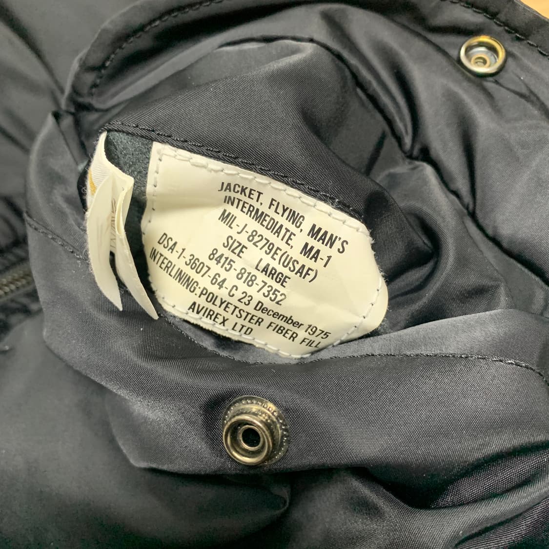 L)Avirex 일본 경찰특공대 ma-1 자켓 상품이미지3