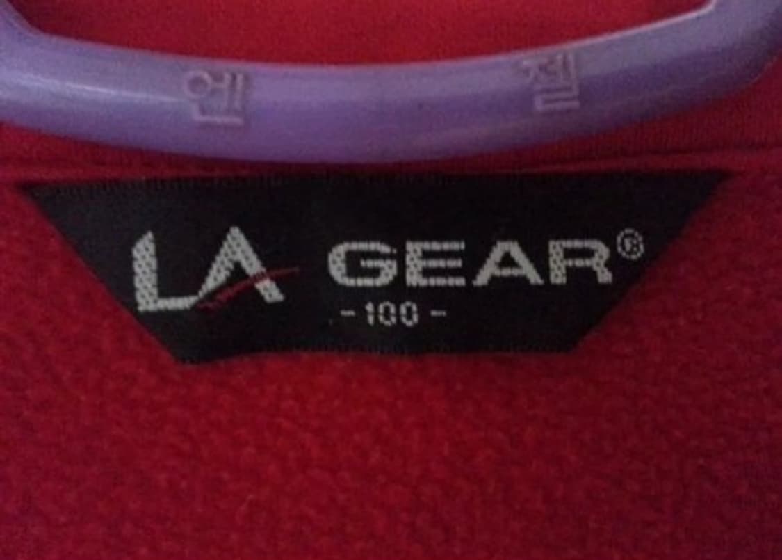 LA 기어 기모 집업 후리스 자켓 레드 100 상품이미지4
