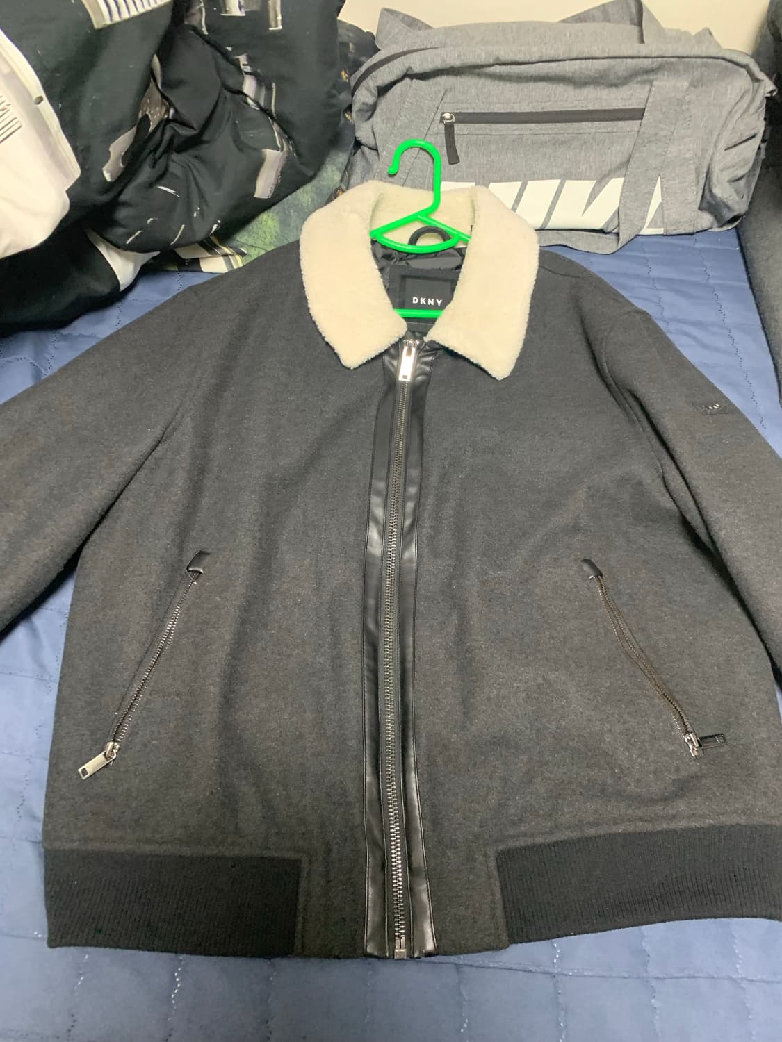 DKNY 쉐르파 카라 율 재킷 XL 상품이미지3
