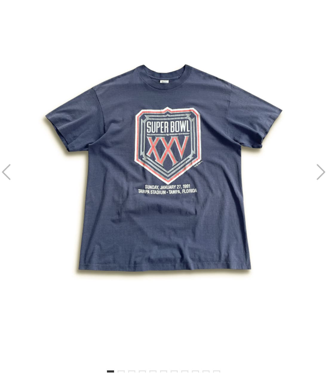 90s Faded Super Bowl XXV 1991 USA Single 상품이미지1