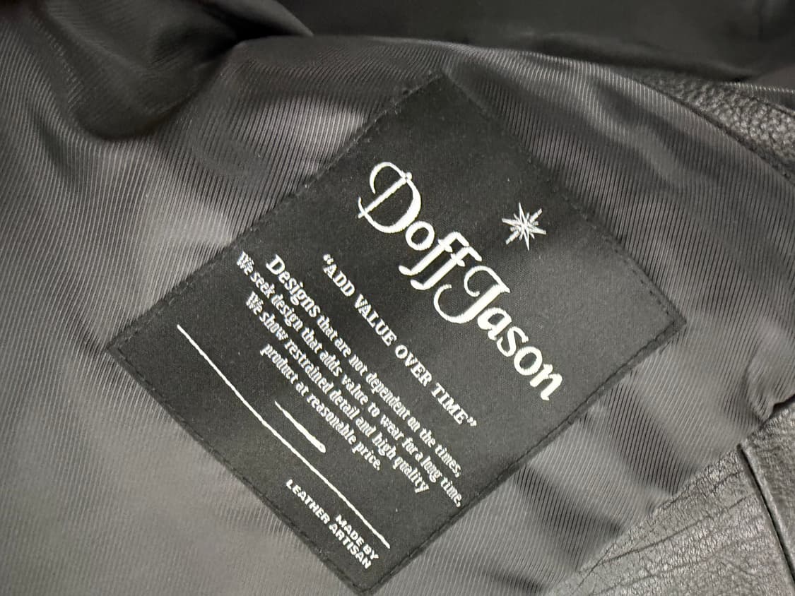 Doffjason cowhide single jacket M 상품이미지8