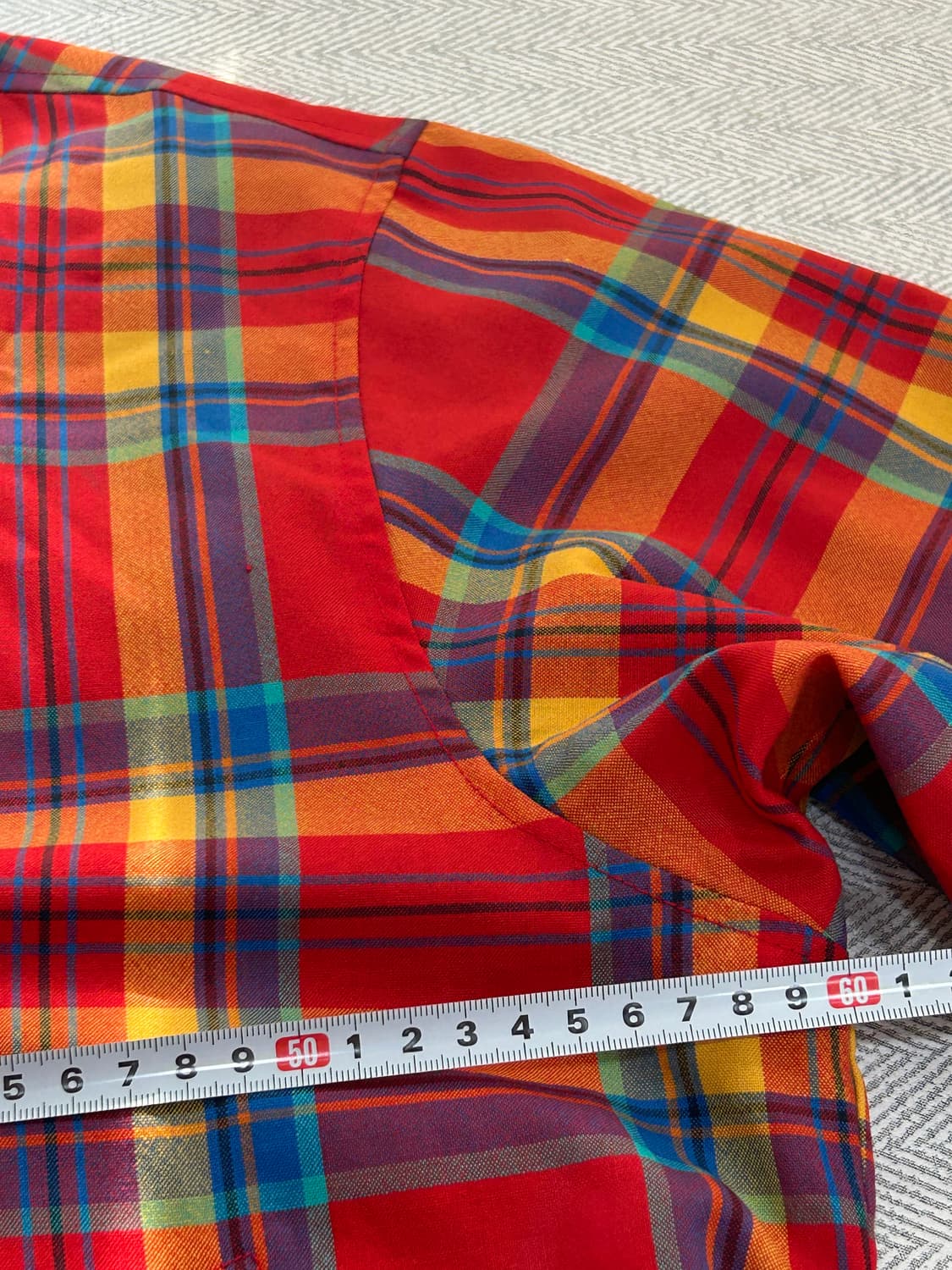 Vintage 라코스테 타탄체크 봄버 여성 95 상품이미지6