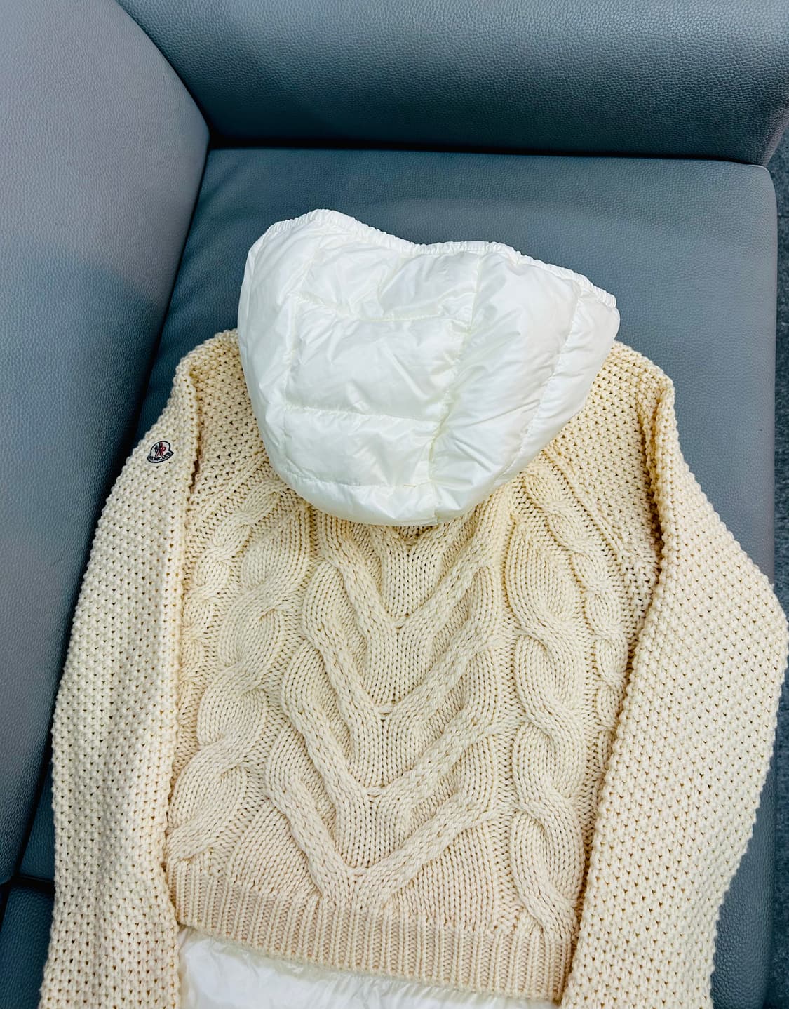 몽클레어 니트 구스다운 후드 집업(XS) 상품이미지7