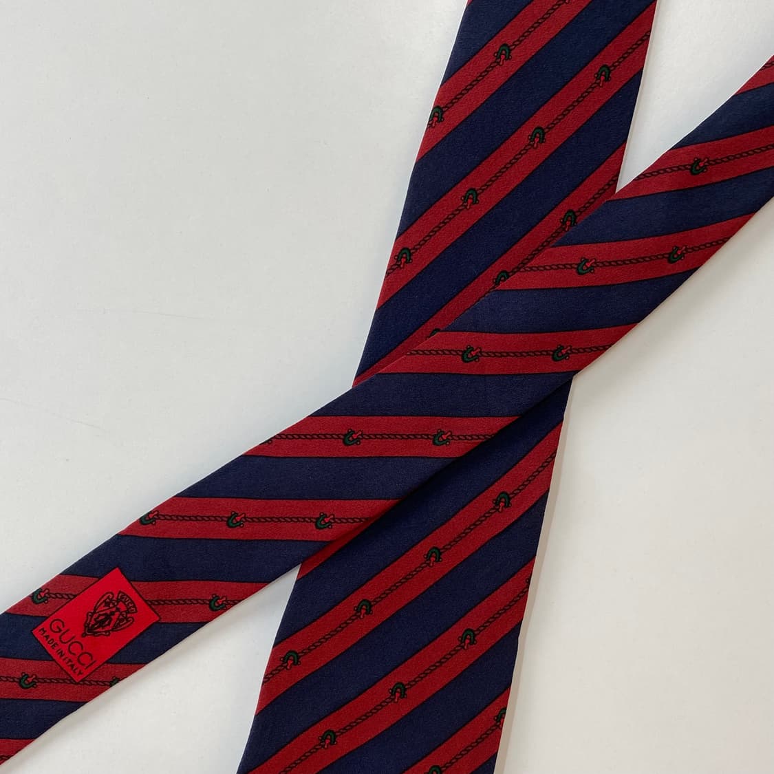 구찌(GUCCI) 심플로고 명품 정품 넥타이 7.8cm 상품이미지5